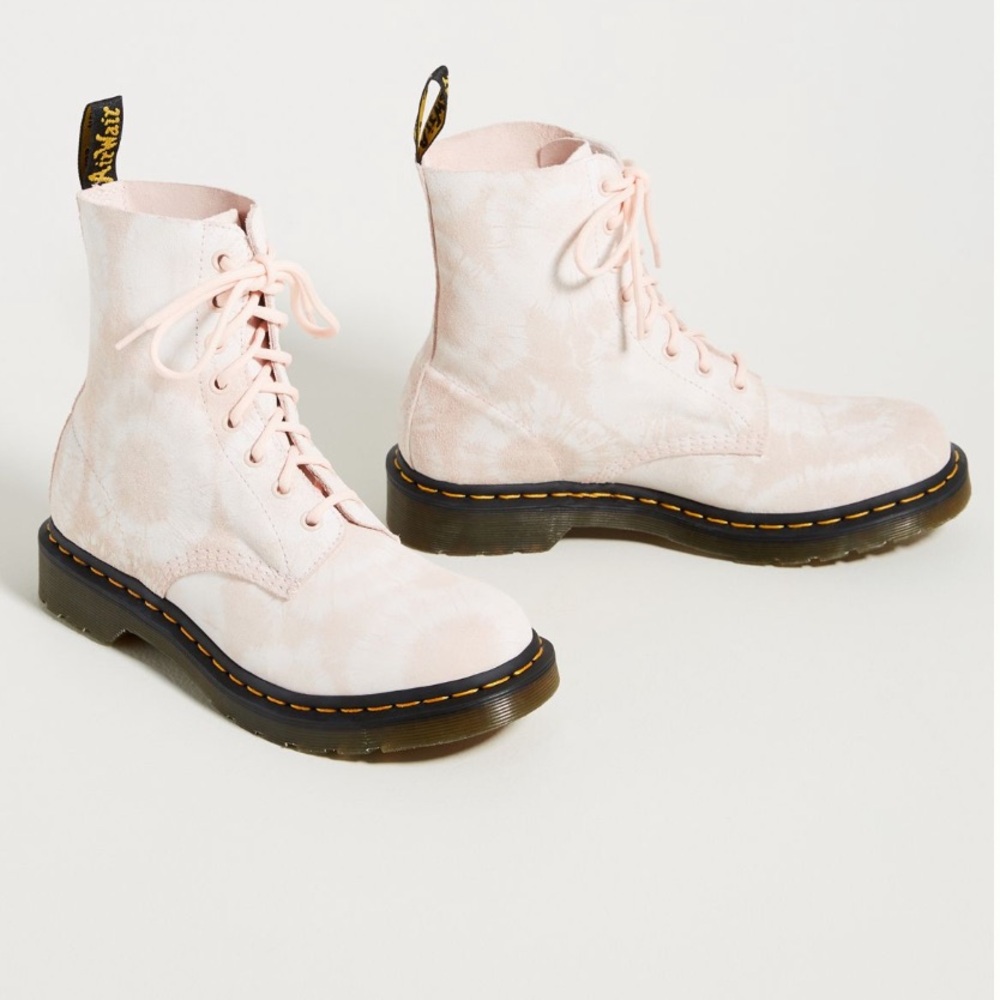 Dr. Martens Women's light pink Lace-Up Boots
